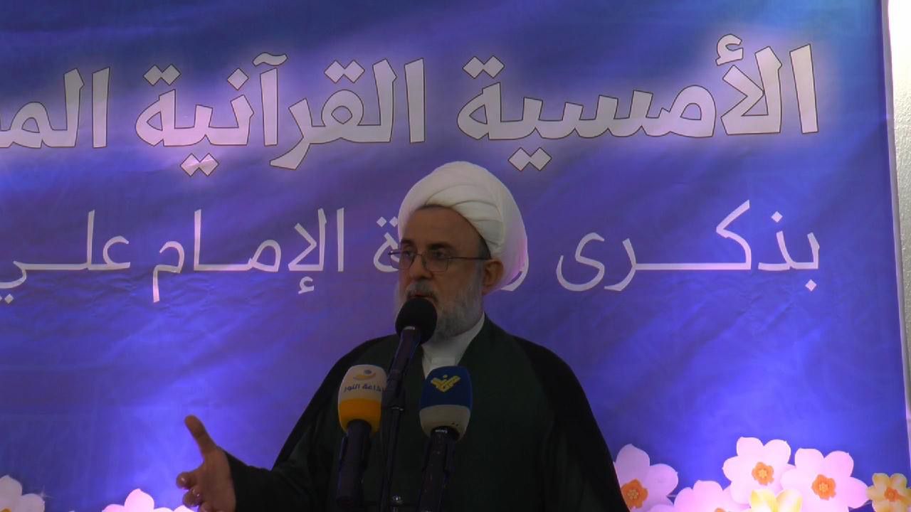 الشيخ نبيل قاووق من شقراء: لبنان لا يتحمل إملاءات خارجية لا رئاسية ولا غيرها، والحل الوحيد هو التوافق الوطني.