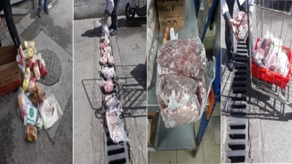 وزارة الإقتصاد شمالا وبلدية طرابلس تضبطان لحوما ومواد غذائية غير صالحة للأكل وتم تلفها