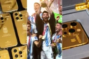 ميسي ينفق أكثر من 210 آلاف دولار على 35 جهاز آيفون مذهبًا هدية لزملائه وطاقم المنتخب الأرجنتيني