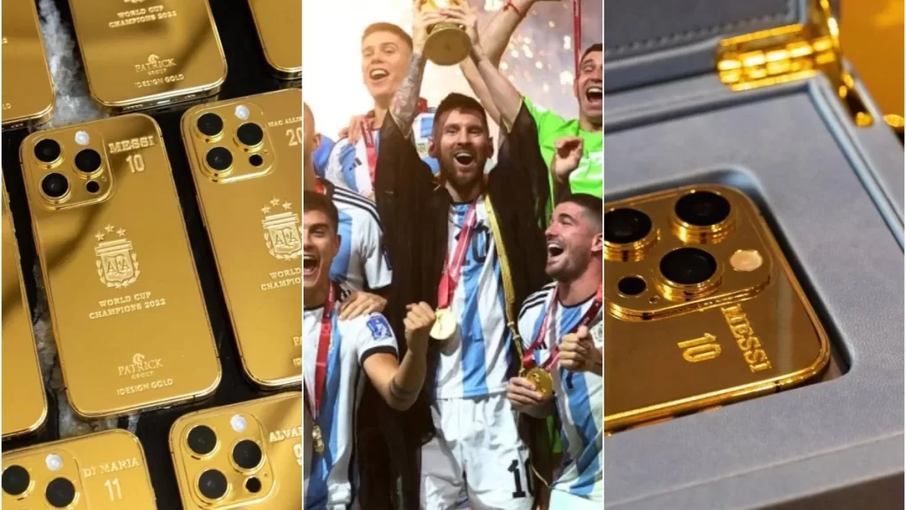 ميسي ينفق أكثر من 210 آلاف دولار على 35 جهاز آيفون مذهبًا هدية لزملائه وطاقم المنتخب الأرجنتيني