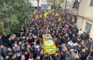 تشييع حاشد للشهيد الدكتور المهندس علي محمد حدرج في البازورية، والنائب جشي: محور المقاومة على أهبة الاستعداد للمواجهة والمنازلة الكبرى التي ستغيّر وجه المنطقة.