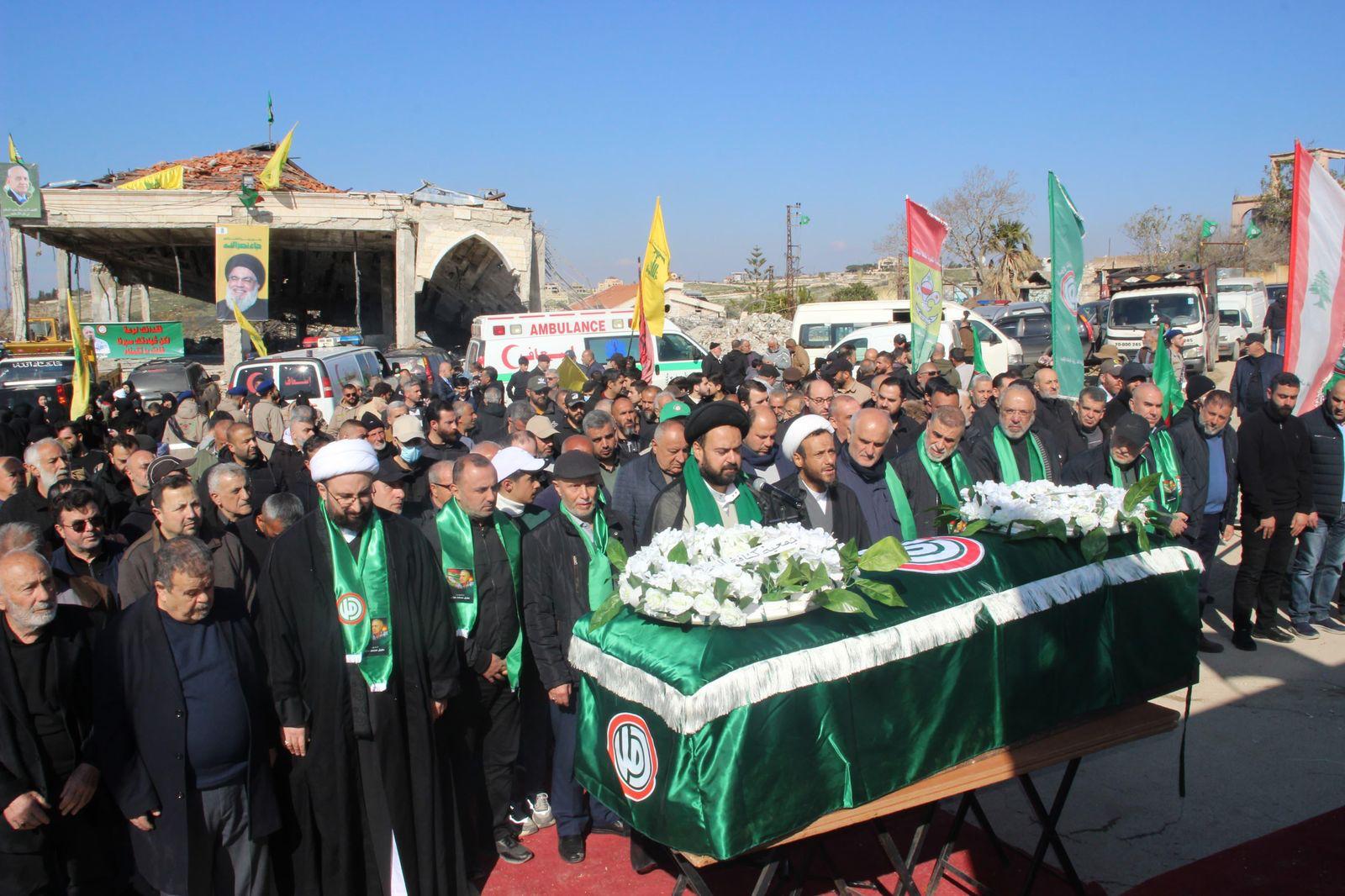 حركة أمل شيّعت شهيد الغدر الصهيوني عقيل محمد مبارك في بلدة مركبا