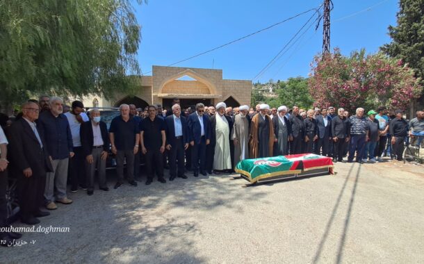 حركة امل واهالي ارزون شيعوا عميد آل الحسيني السيد عبداللطيف الحسيني(ابو شوقي)