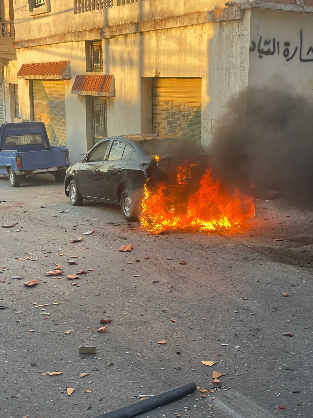 إرتقاء شهيد جراء إستهداف دراجة نارية في بنت جبيل - حي البركة