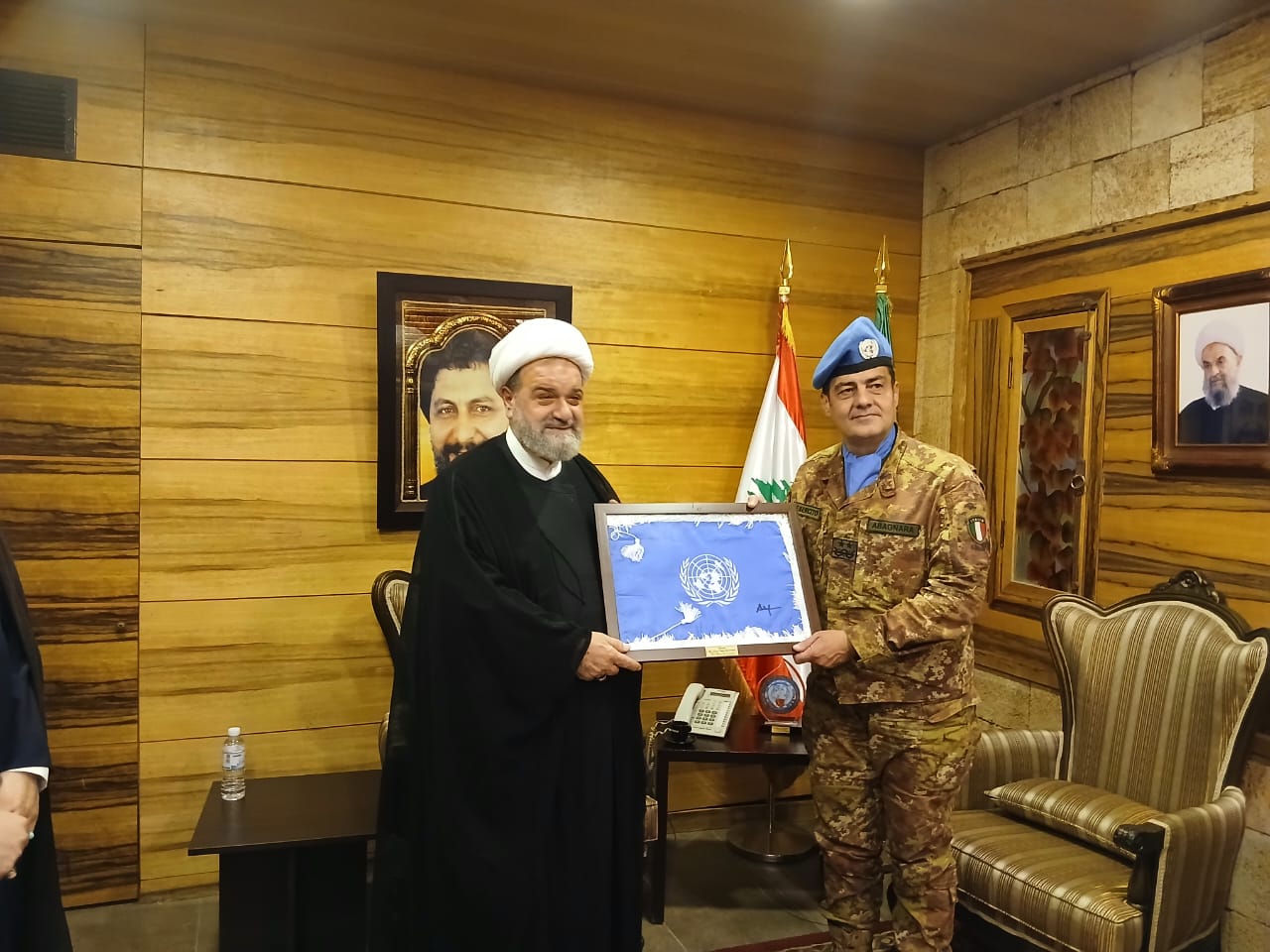 الشيخ حسن عبدالله إستقبل رئيس بعثة اليونيفيل وقائدها العام اللواء ديوداتو ابانيارا وعدد من الضباط العامليين في قوات اليونيفيل العاملة في الجنوب